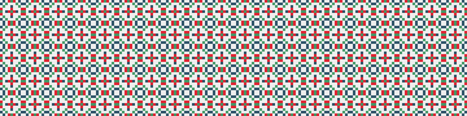 Fototapeta premium Abstract Cross Pattern Dots Logo generative computational art illustration