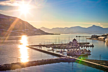 Amazing view of harbour in the far north, Tromsø, Norway