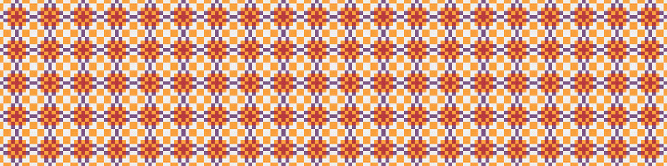 Abstract Cross Pattern Dots Logo generative computational art illustration