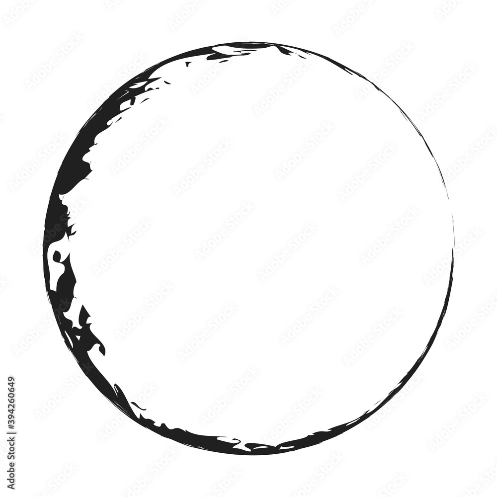 Poster grungy circle blob, blotch vector