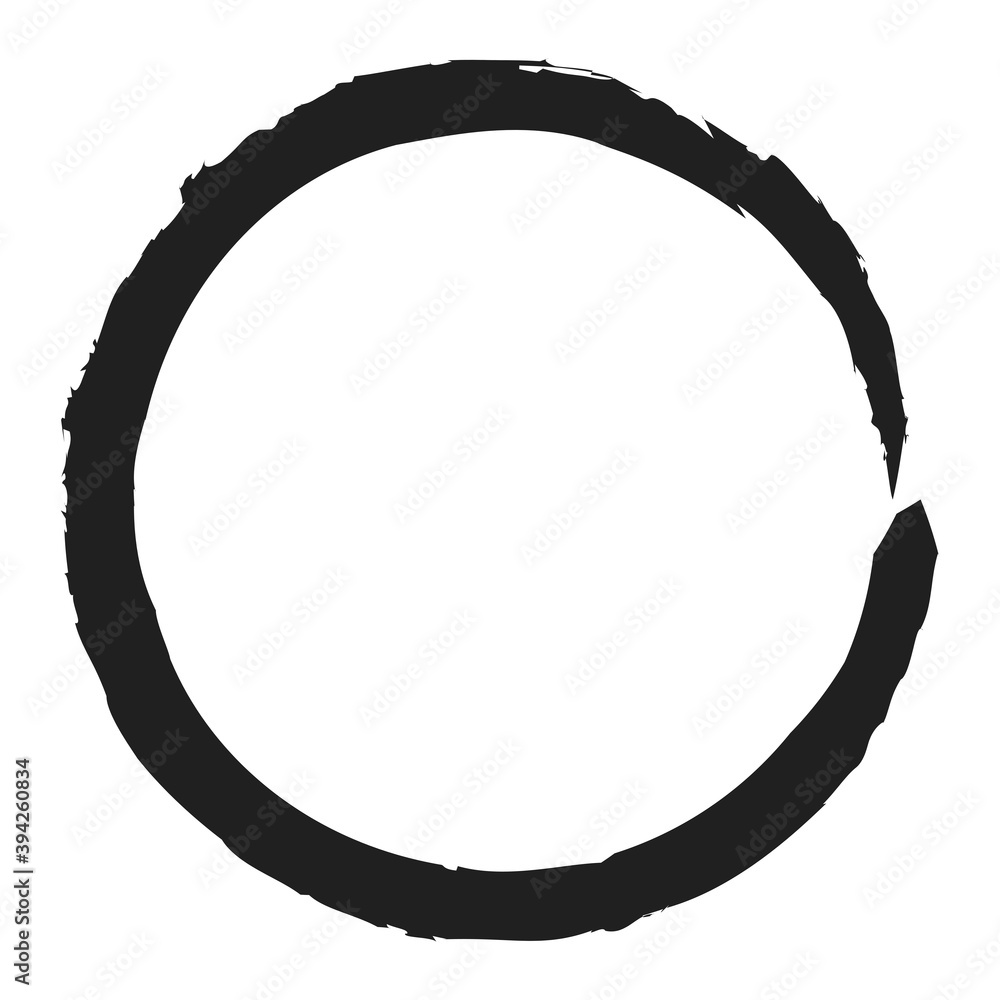 Aufkleber Grungy circle blob, blotch vector