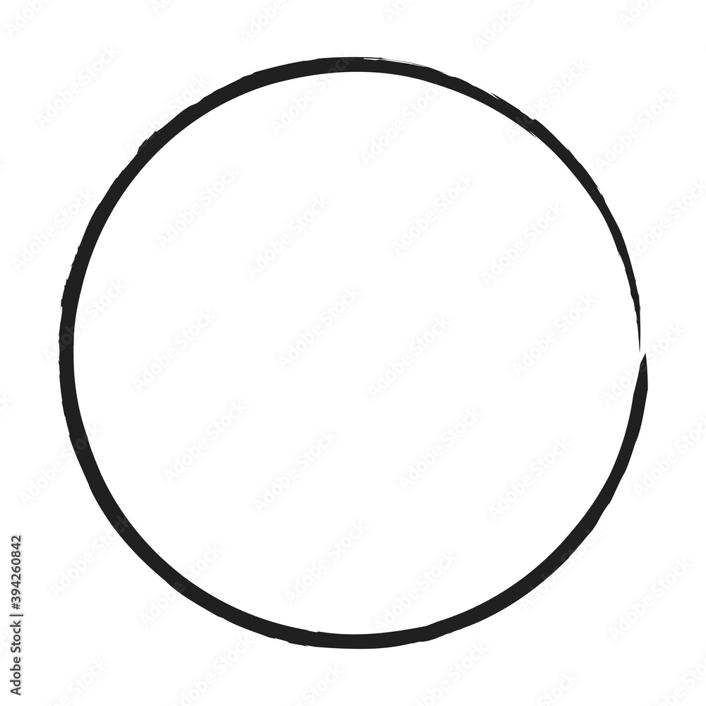 Poster Grungy circle blob, blotch vector