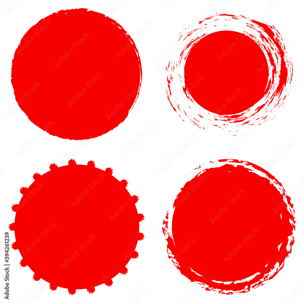 Poster Grungy circle blob, blotch vector
