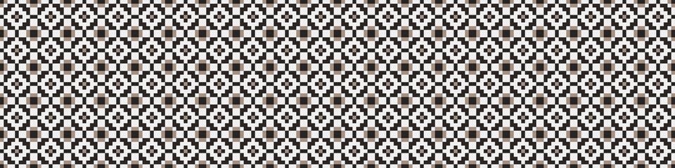 Fototapeta premium Abstract Cross Pattern Dots Logo generative computational art illustration