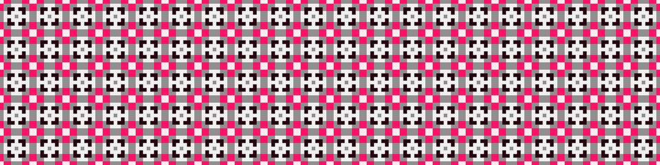 Fototapeta premium Abstract Cross Pattern Dots Logo generative computational art illustration