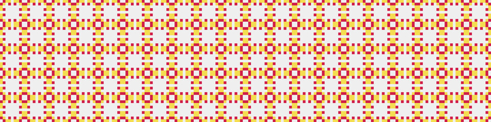 Abstract Cross Pattern Dots generative computational art illustration
