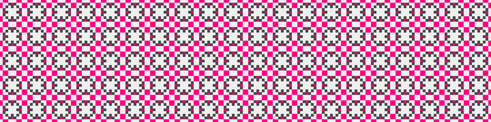 Fototapeta premium Abstract Cross Pattern Dots Logo generative computational art illustration