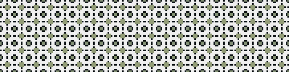 Fototapeta premium Abstract Cross Pattern Dots Logo generative computational art illustration