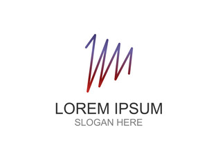 The logo is an irregular up and down line that has a color gradient that matches it as a scale icon