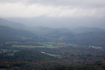 Obraz premium Mountain Landscape with clouds