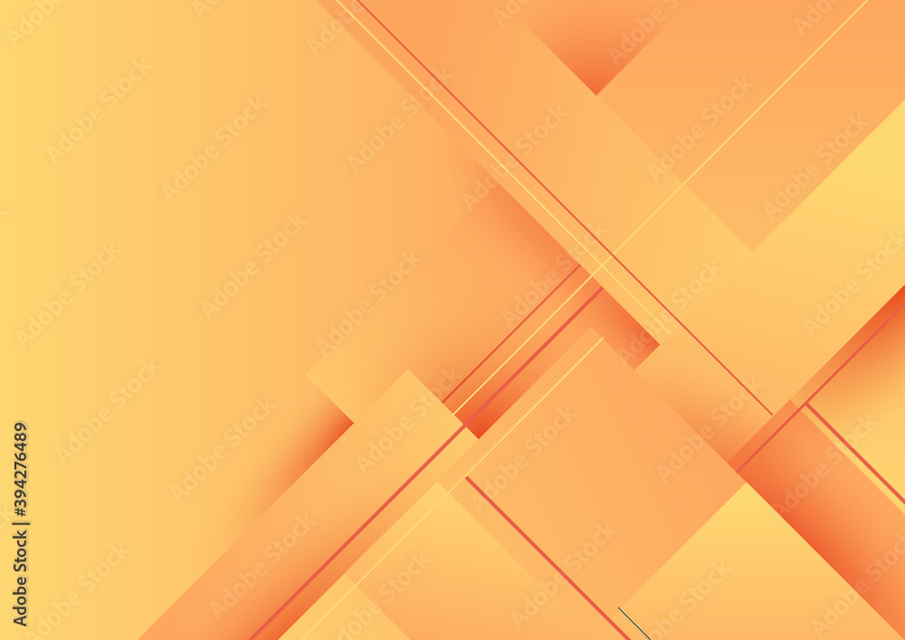 Poster abstract background yellow gradient geometric stripes diagonal with shadow