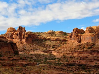 Fototapeta premium Canyonland National Park red sandstone mountains