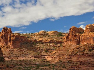 Fototapeta premium Canyonland National Park red sandstone mountains