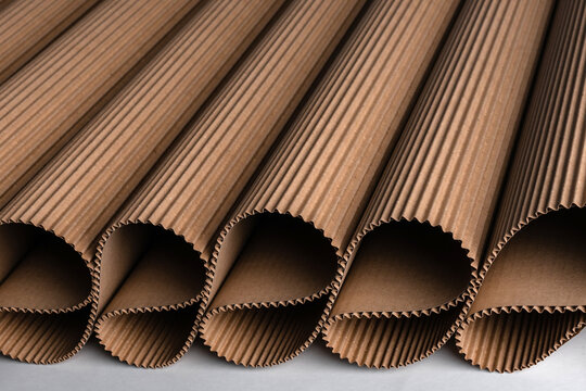 folded into a ring corrugated cardboard