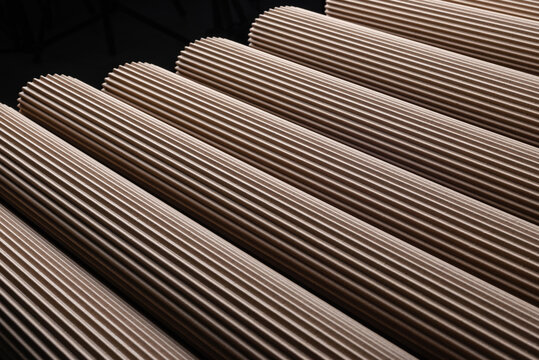 folded into a ring corrugated cardboard