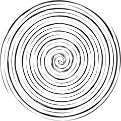 Grungy textured spirals, swirls, twirls. Helix, volute, snail shape