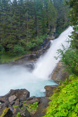 Naklejka na ściany i meble Krimml Waterfalls in High Tauern National Park in Austria