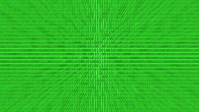 Matrix Style Binary Codes Jumping Numbers.Green Version.Seamless Loop.
