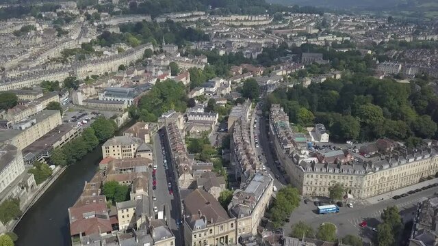 Old English town Aerial View
