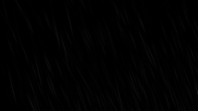 4K Raining Anime Style [drawing rain] on black background. easy to use, just select blend mode to screen to perfect blend in your scene or your project. 