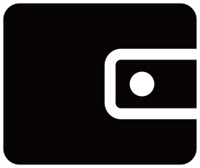 スマートフォン・ウェブサイトアイコン用のベクターイラスト　財布アイコン