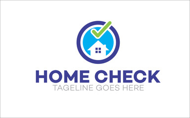 Illustration vector graphic of home inspection company logo design template