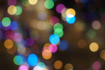 Blurred Background of Bokeh Lens   City lights