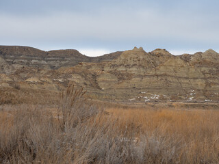 Makoshika State Park Banded Mountain Range