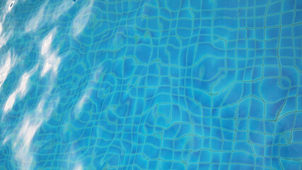 Ripples of swimming pool water
