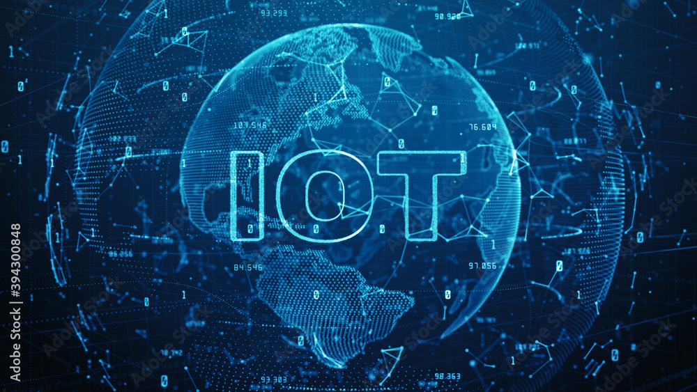 Poster global network 5g high speed internet communication, internet of things iot concept, technology netw