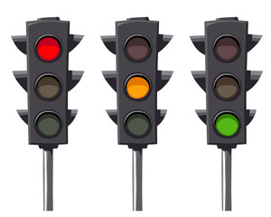 Cartoon Traffic Lights