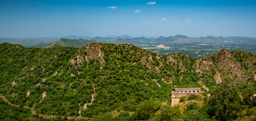 Aravalli folded Mountain Range is a 700 km long northeast-southwest trending orogenic belt in northwest India. It is part of the Indian Shield that was formed from a series of cratonic collisions.