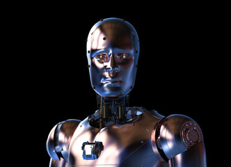 metal cyborg or robot