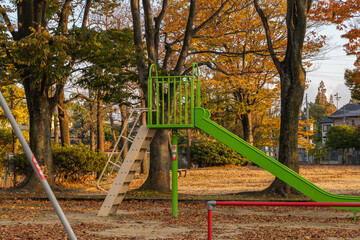 Fototapeta premium 秋の日の公園風景