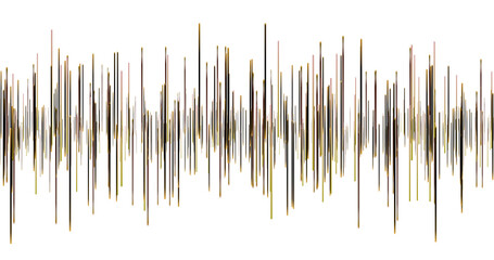Sound waves height background. Music and audio light waves banner. Magic bright colors stripe.
