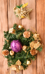 Obraz na płótnie Canvas Colorful Christmas balls and decorative decorations for the Christmas tree 