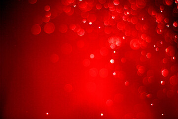 red background with bubbles