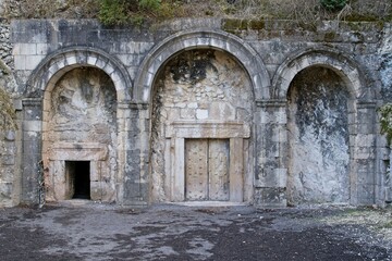 Entrance to the 2000 years old grave cave