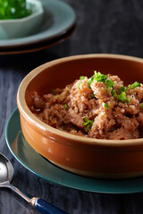 Delicious Chinese food, starch steamed meat