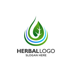 plant and water for farm logo design
