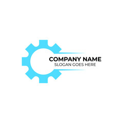 GEAR logo design template vector. Abstract vector gear tech icon.