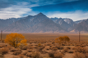 The jagged peaks of the Sierra Nevada mountains in California