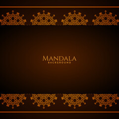 luxury mandala gold color with stylish background
