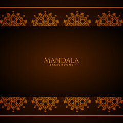 luxury mandala gold color with stylish background