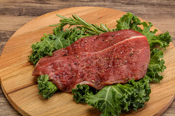 Raw beef steak for grill