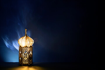 Fototapeta na wymiar Arabic lantern, Ramadan kareem background