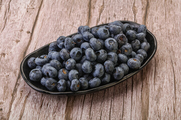 Ripe sweet tasty blueberries heap