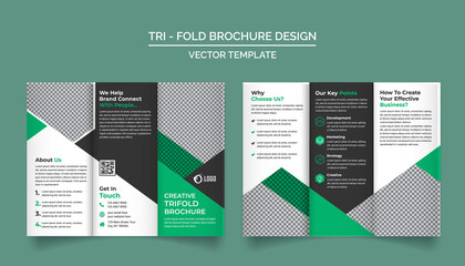 Trifold Brochure Design Template for your Company, Corporate, Business, Advertising, Marketing, Agency, and Internet business.
