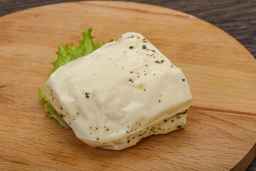 Halloumi cheese with mint for grill