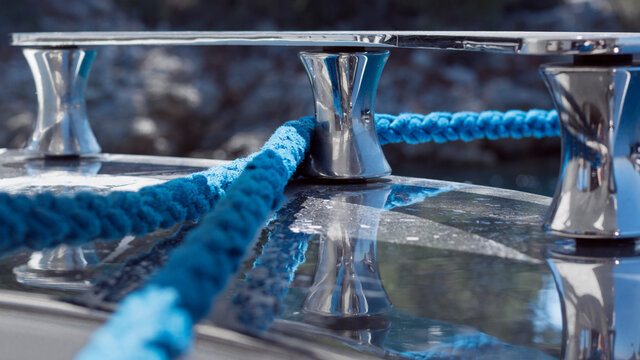 Yachting ropes , fixed lines on deck